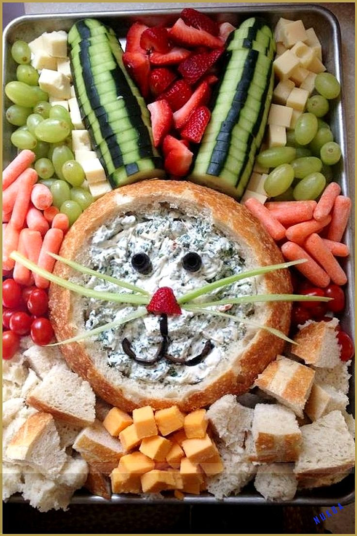 Easter Food Party Ideas
 Cute and easy Easter snack tray party platter with