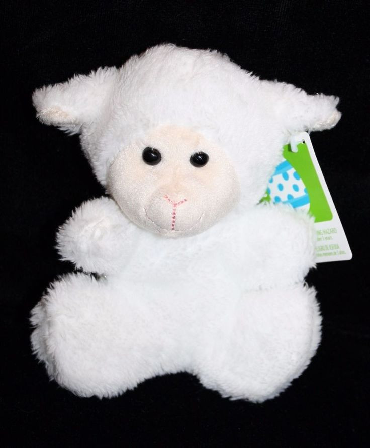 Easter Lamb Stuffed Animal
 Hugfun EASTER LAMB 6" White Tan Plush Walmart Very Soft