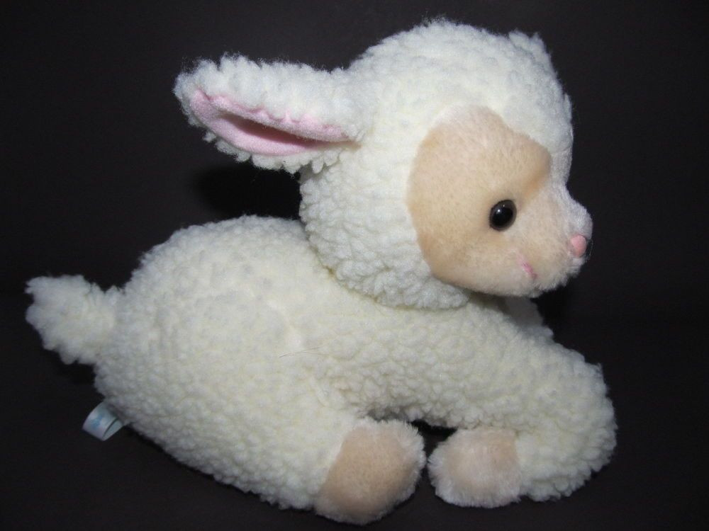 Easter Lamb Stuffed Animal
 Russ Tinker Sheep Lamb Stuffed Animal 10" Long Laying Down