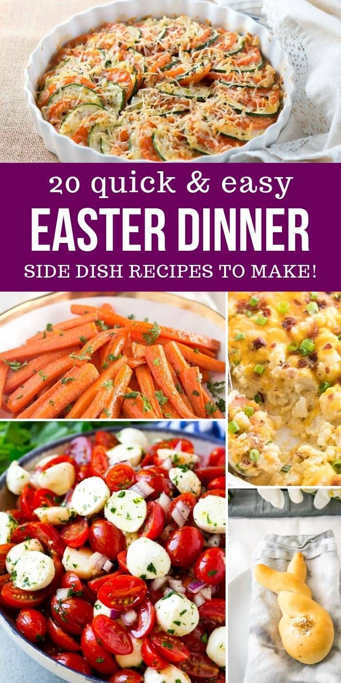 Easter Lunch Side Dishes
 Quick and easy Easter dinner side dish recipes to make to