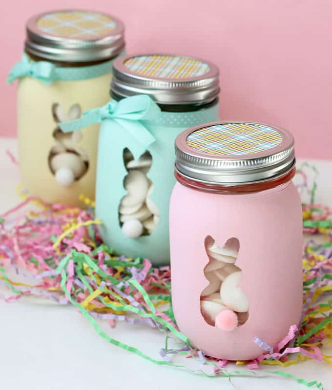 Easter Mason Jar Ideas
 Easter Bunny Mason Jars an adorable and easy Easter craft
