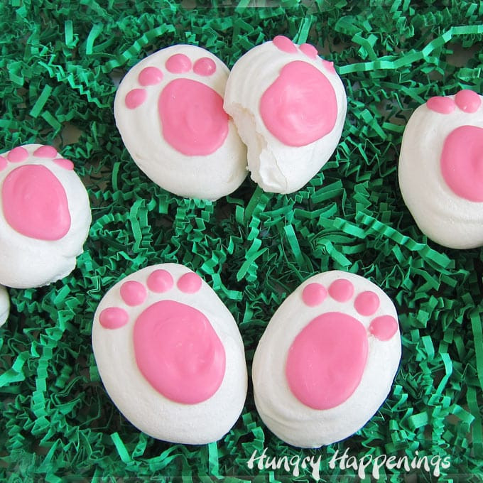 Easter Meringue Cookies
 Meringue Bunny Feet Cute Easter Cookies