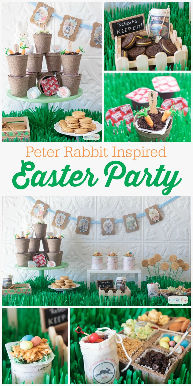 Easter Party Food Ideas Pinterest
 Peter Rabbit Easter Party Is Full of Sweet Garden Themed