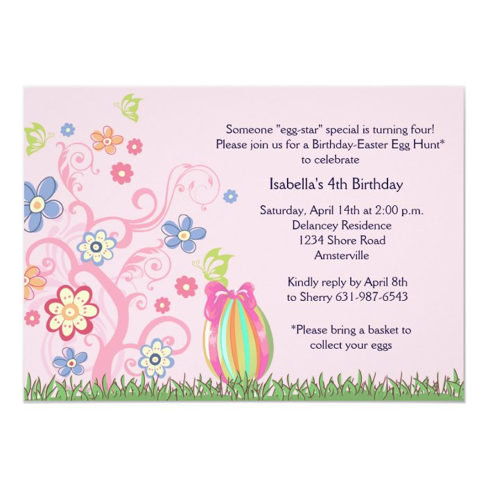 Easter Party Invitations
 Easter Birthday Party Invitation