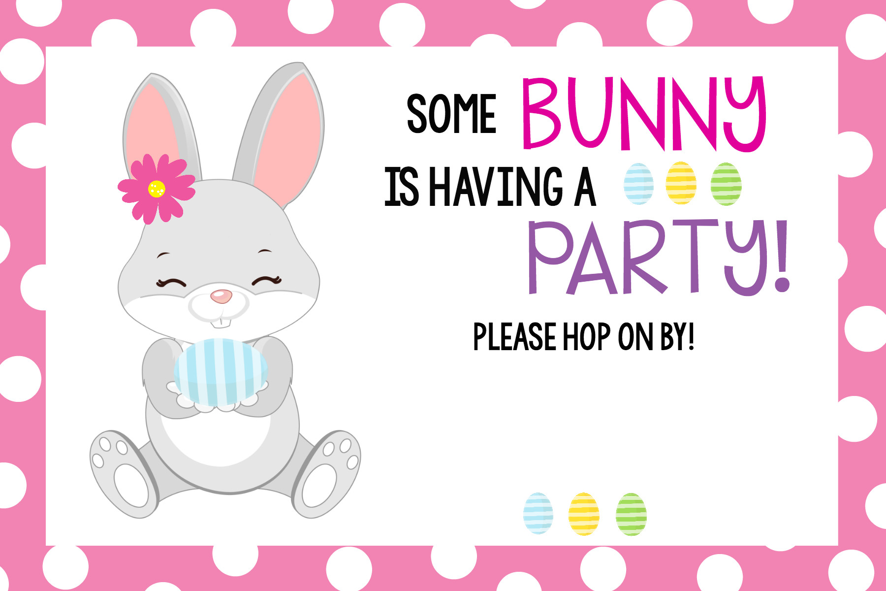 Easter Party Invitations
 "Some Bunny Loves You" Easter Party – Fun Squared