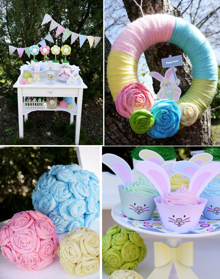 Easter Party Planning Ideas
 Kara s Party Ideas Kids Pastel Easter Bunny Egg Hunt Boy