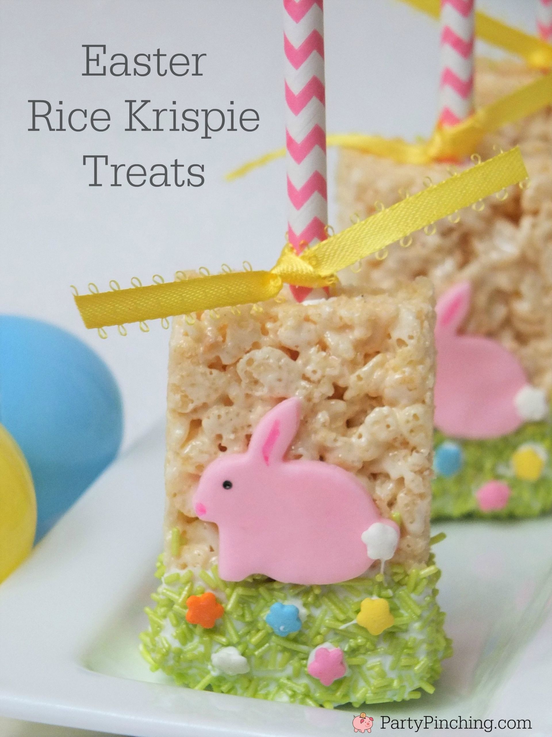 Easter Party Snacks Ideas
 Easy Easter Rice Krispie Treat Pops for kids fun dessert