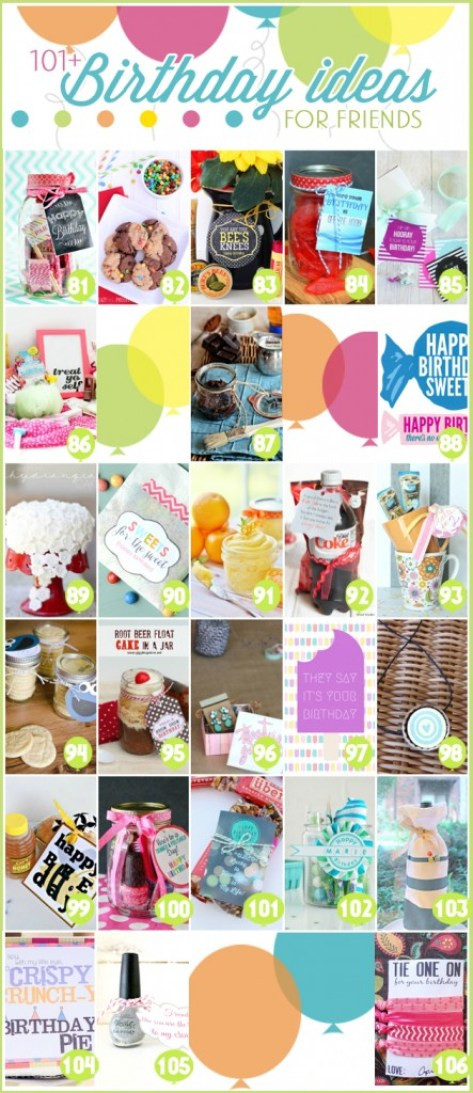 Free Gift Ideas For Girlfriend
 101 Birthday Gift Ideas for Friends Pretty Handy Girl
