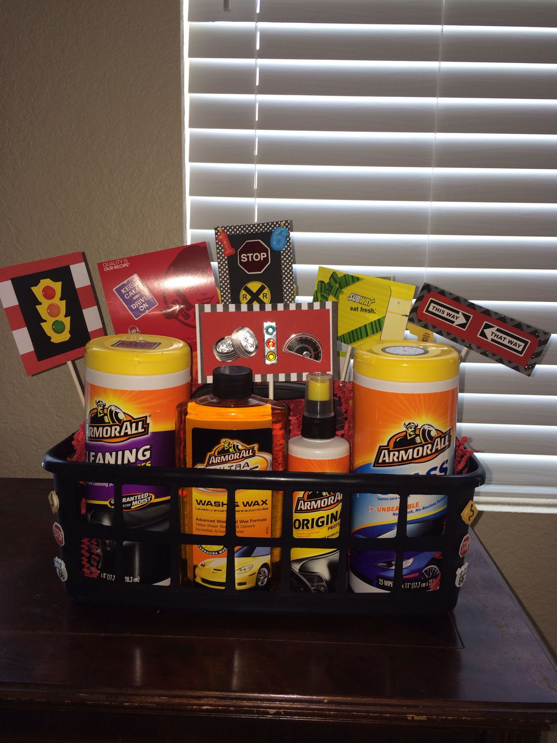 Gift Ideas For 16 Year Old Boys
 New driver basket for Logan