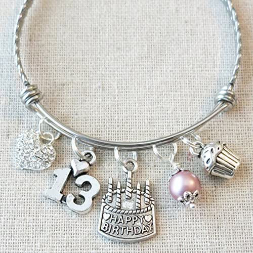 Girlfriend Gift Ideas Amazon
 Amazon Happy 13th Birthday Heart Charm Bracelet 13th