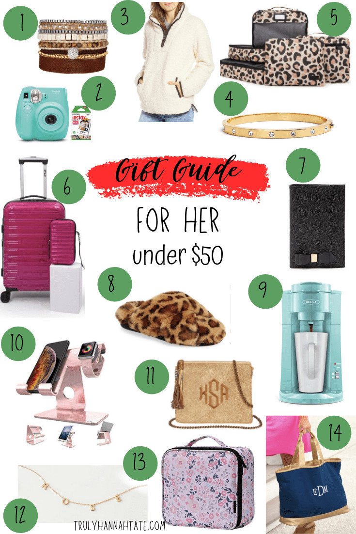 Girlfriend Gift Ideas Under $50
 Gift Guide For Her Under $50