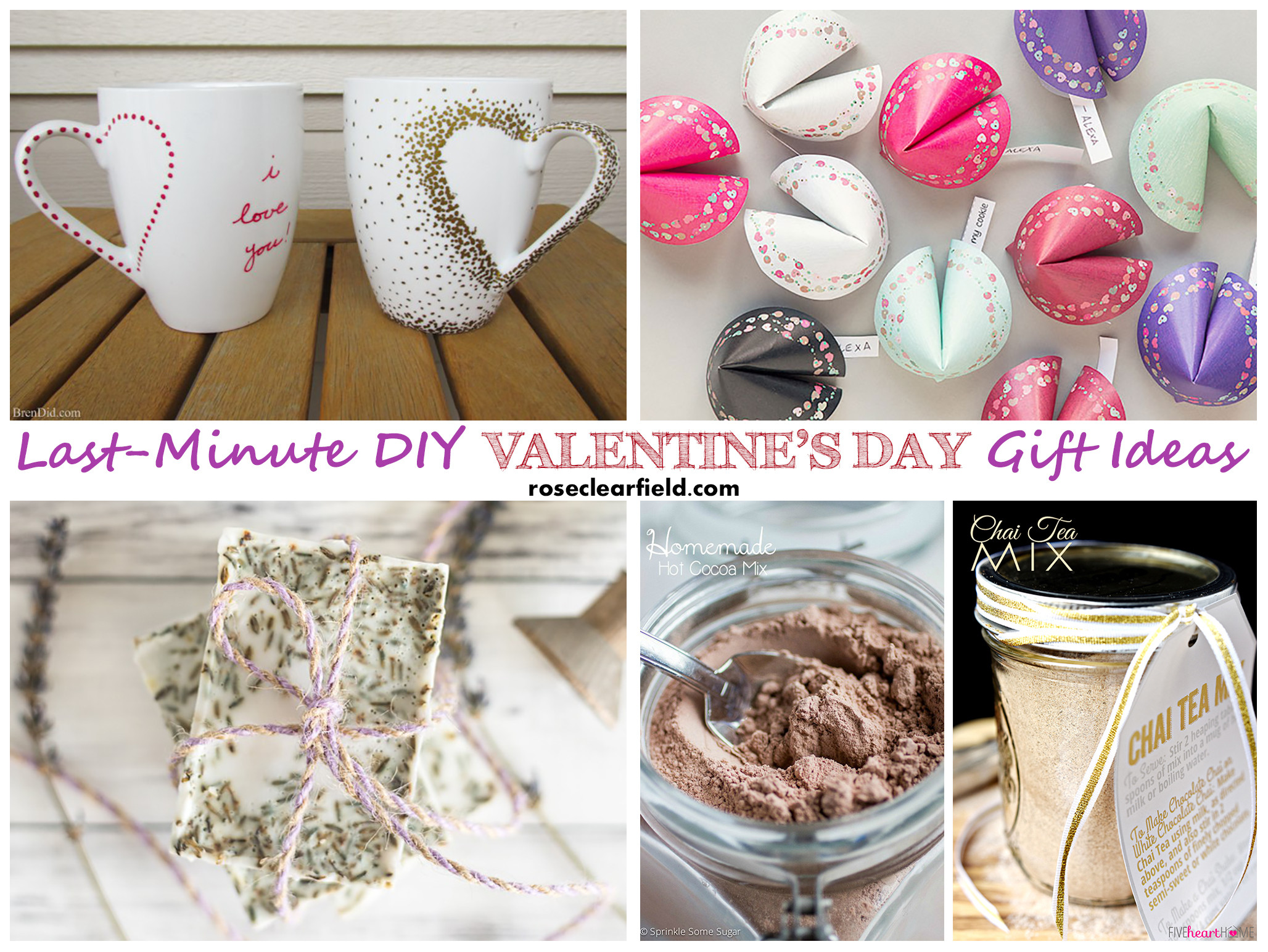 Homemade Valentines Day Gifts
 Last Minute DIY Valentine s Day Gift Ideas • Rose Clearfield