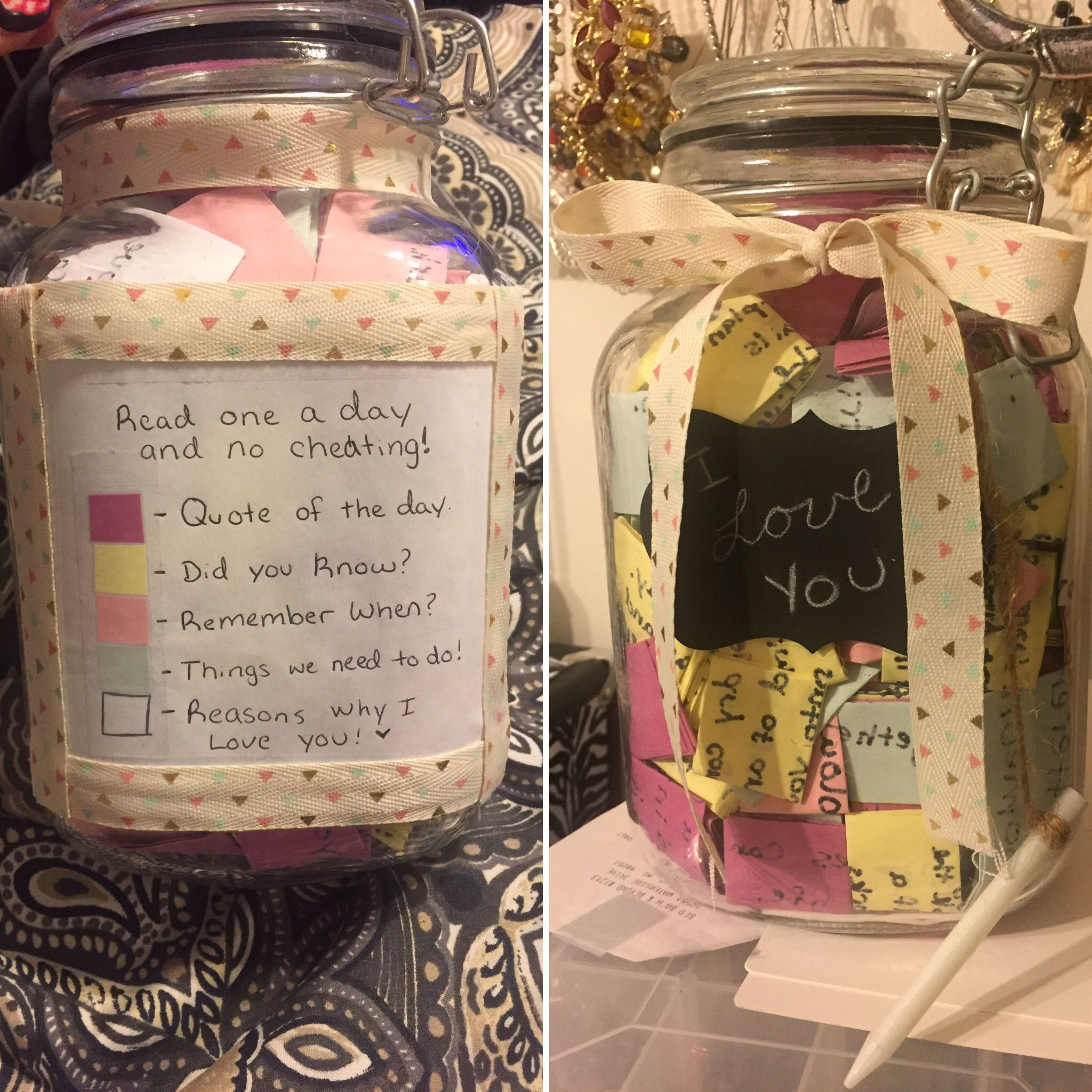 Jar Gift Ideas For Boyfriend
 365 day friendship jar