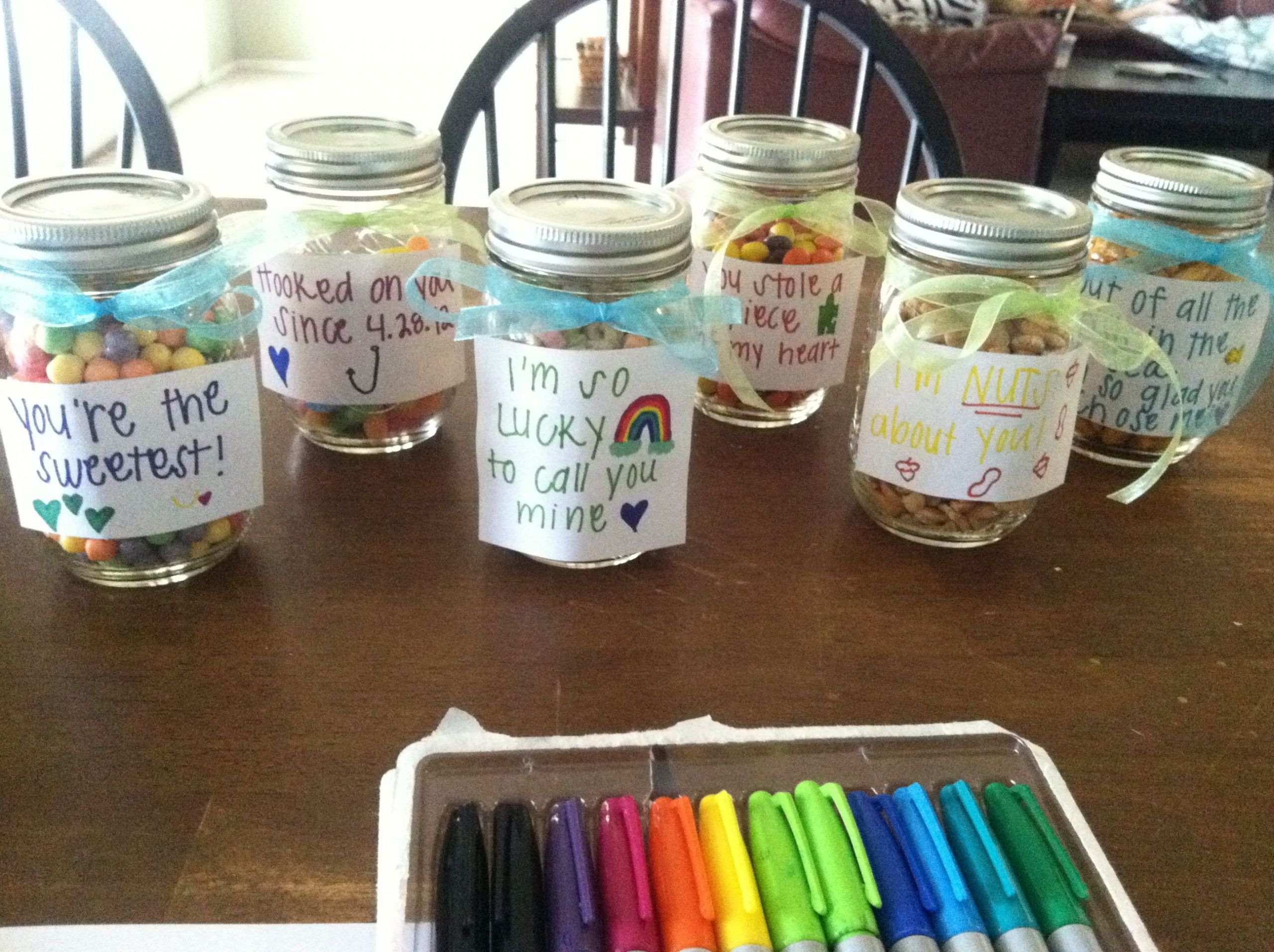 Jar Gift Ideas For Boyfriend
 Cute t idea for the boyfriend for an anniversary
