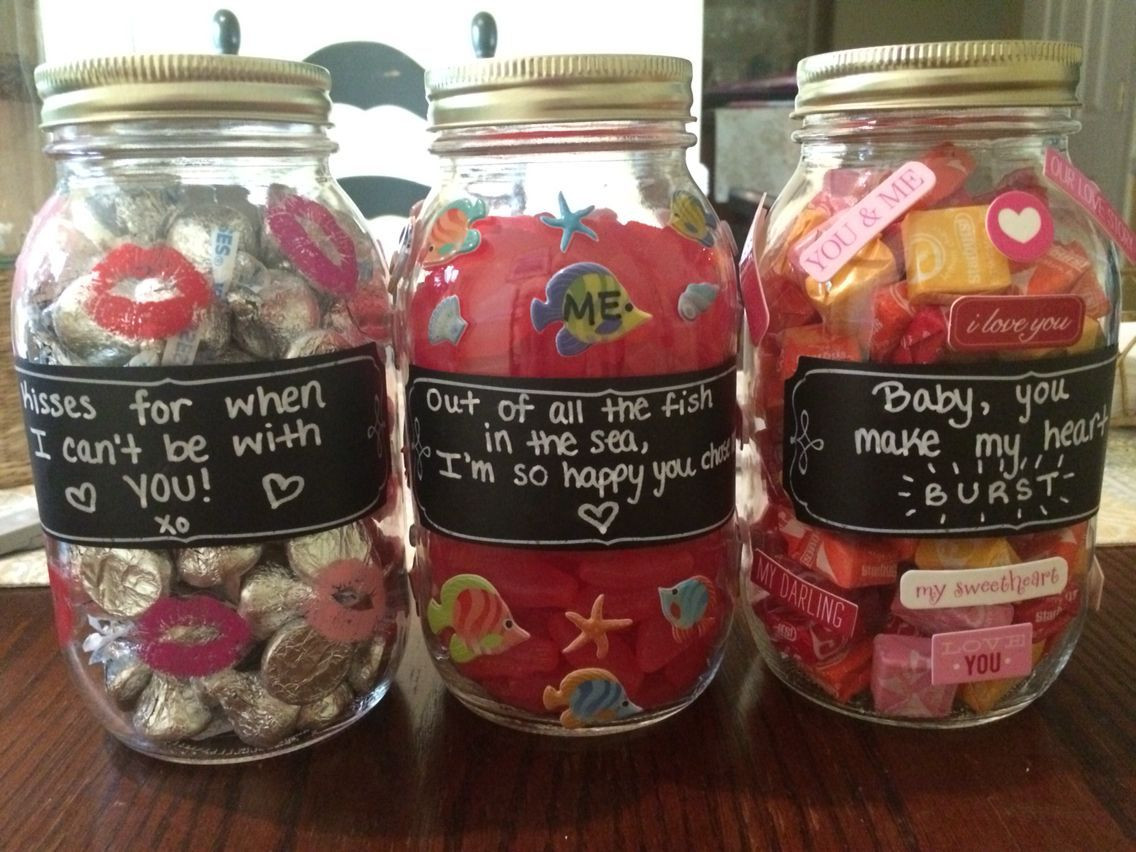 Jar Gift Ideas For Boyfriend
 Candy Jars for BF Gift