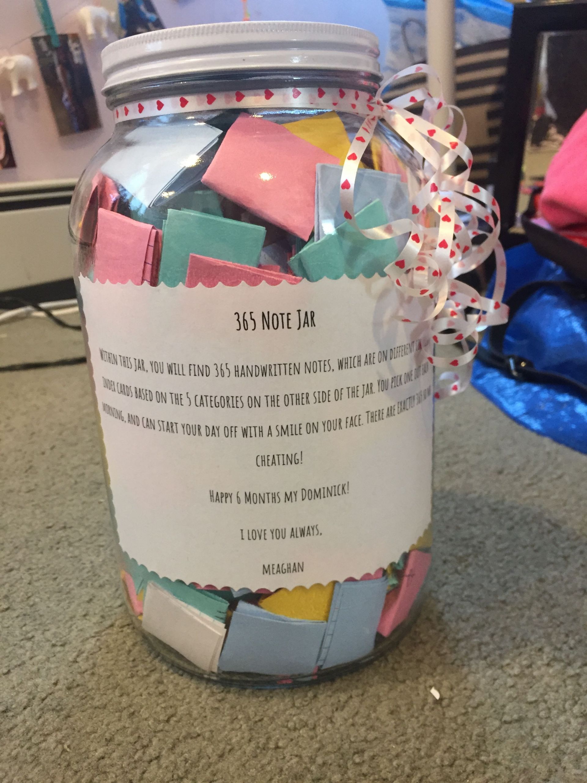 Jar Gift Ideas For Boyfriend
 365 Note Jar