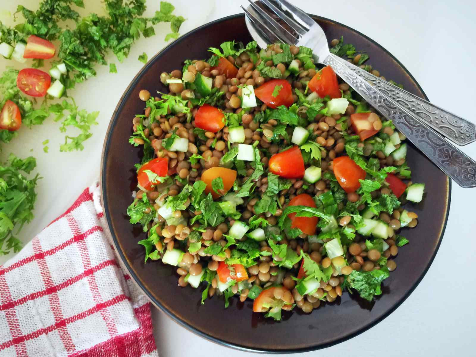 Middle Eastern Veggie Recipes
 Lentil Tabbouleh Recipe Middle Eastern Ve arian Salad