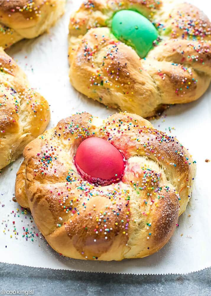 Sweet Easter Bread Recipe
 Mini Braided Easter Bread