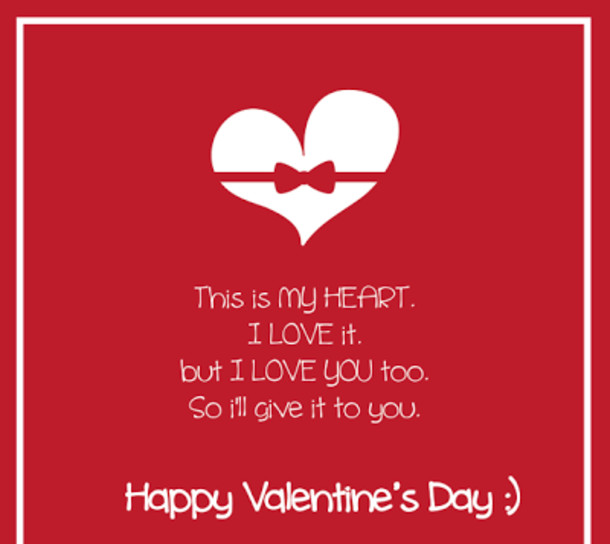 Sweet Valentines Day Quotes
 10 Cute Valentines Day Quotes