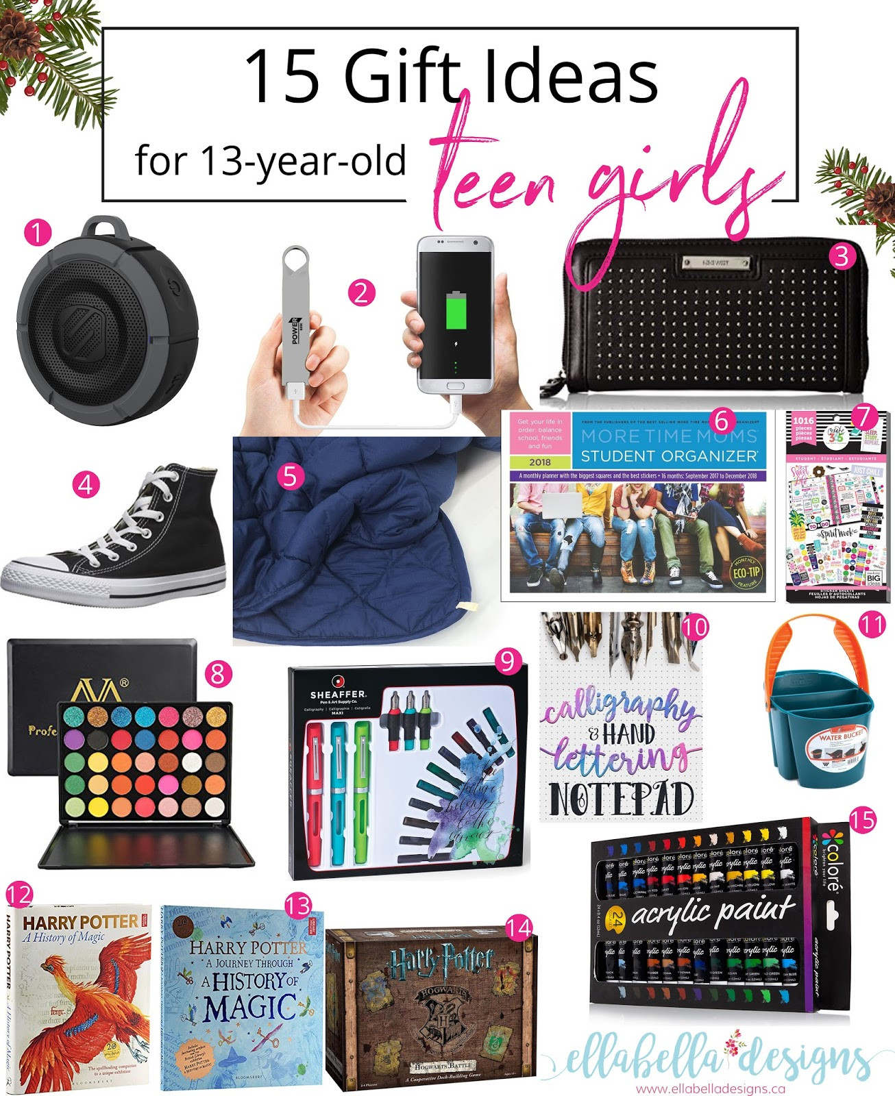Teenage Girlfriend Gift Ideas
 Ellabella Designs 15 Gift Ideas for 13 year old Teen