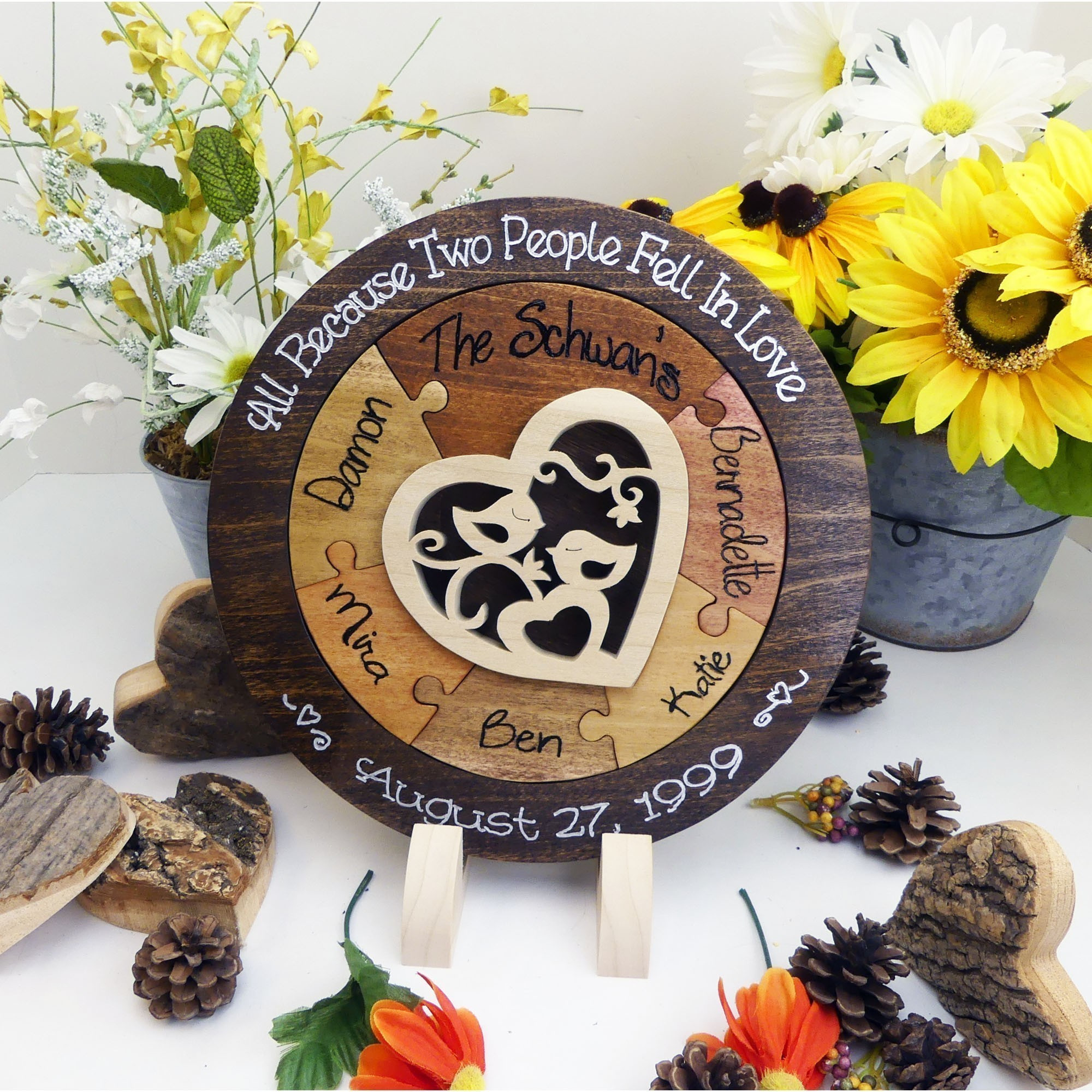 Unique Wedding Gift Ideas For Couple
 Personalized Symbolic Unity Puzzle in a Tray