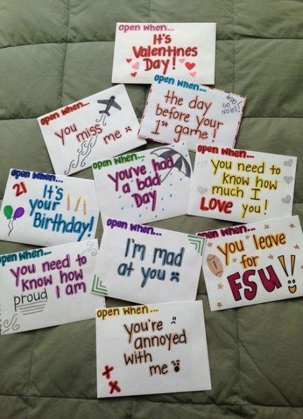 Valentine Gift Ideas For Him Long Distance
 38 best Ideas for birthday diy ideas for him open when