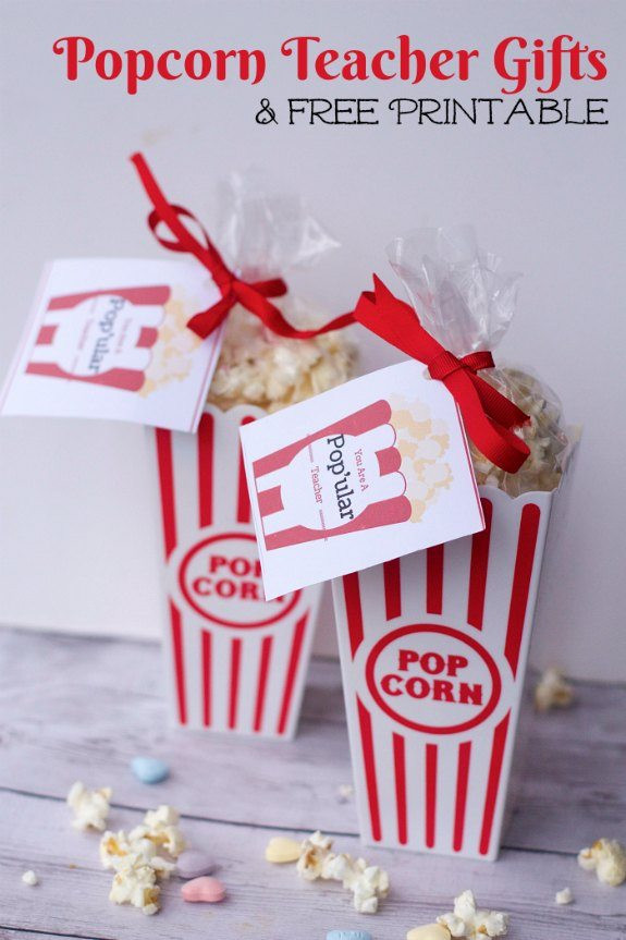 Valentine Gift Tag Ideas
 DIY Valentines Day Popcorn Teacher Gifts Free Gift Tag