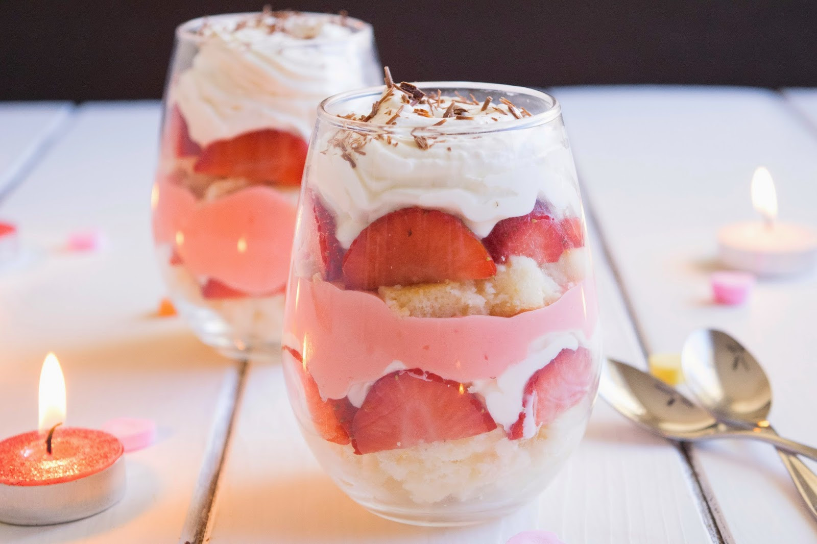 Valentine'S Day Desserts
 Valentine s Day English Custard Trifle for Two