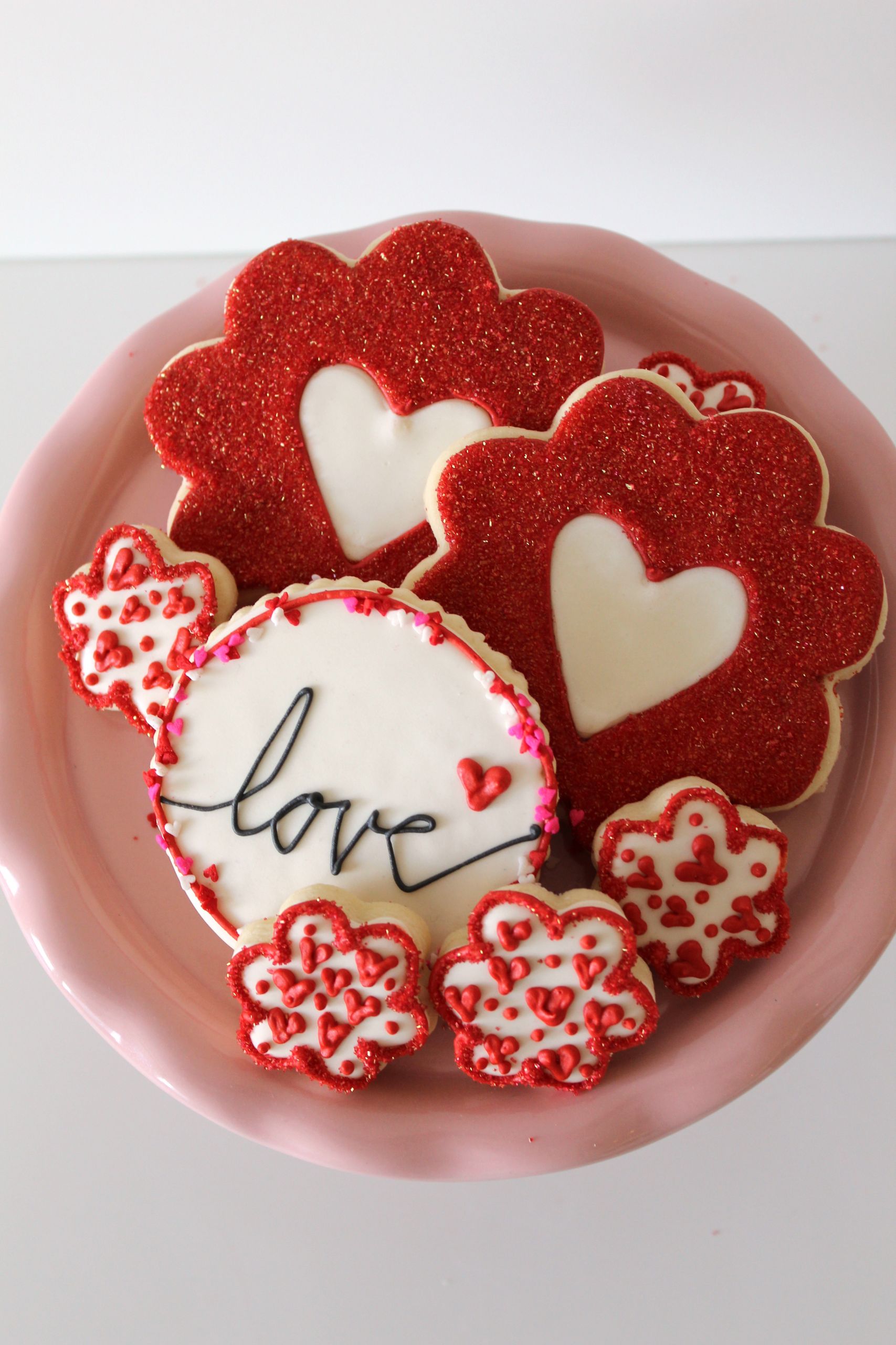 Valentine'S Day Sugar Cookies
 Heart Themed Decorated Cookies for Valentine’s Day