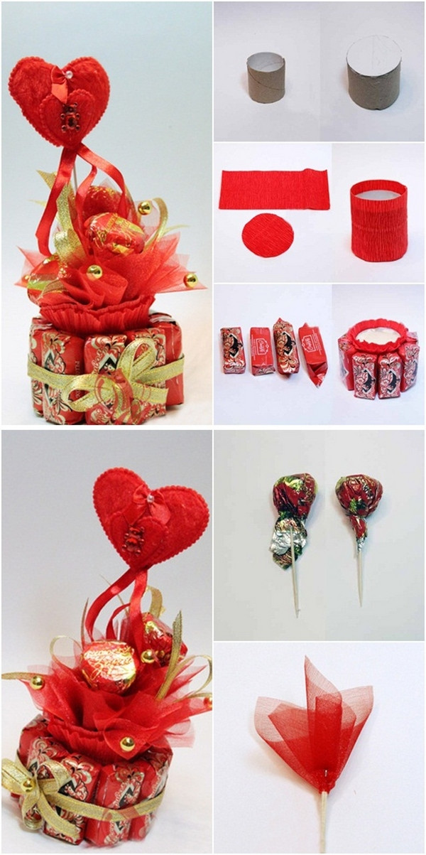 Valentines Day Candy Gift Ideas
 DIY Valentine s Day t idea Make heart shaped