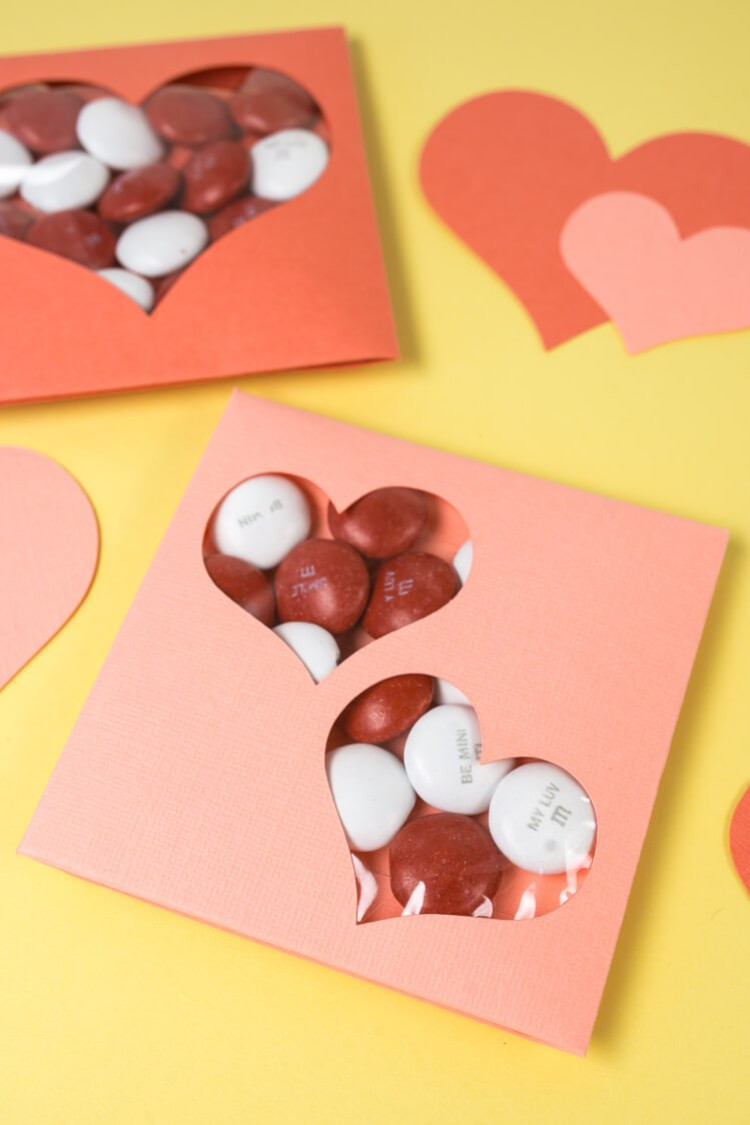 Valentines Day Cards With Candy
 DIY Valentine Candy Cards Hey Let s Make Stuff