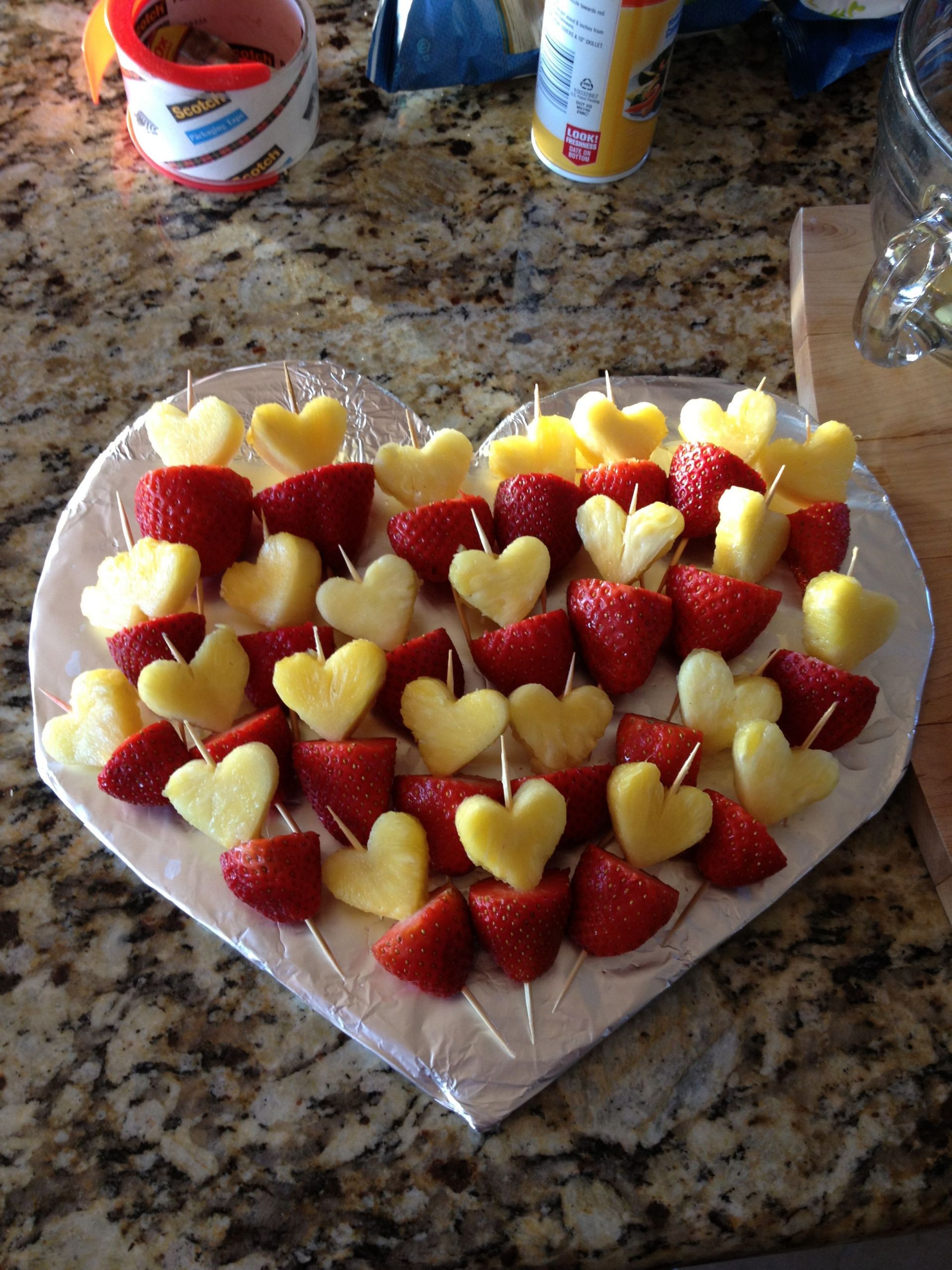 Valentines Day Party Foods
 Love Is In The Air Fruit platter for Valentines party