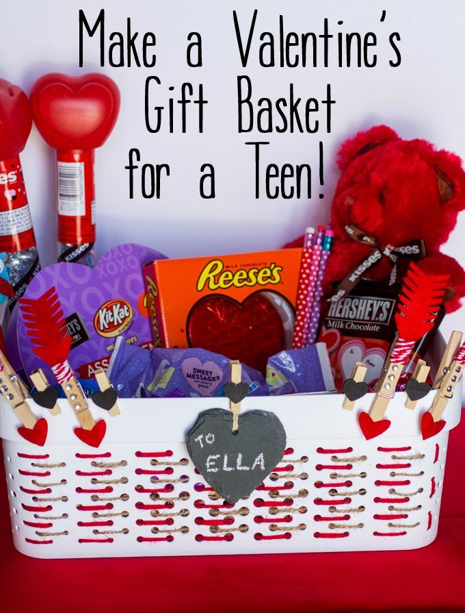 Valentines Gift Baskets Ideas
 Make a Valentine s Gift Basket for Teens