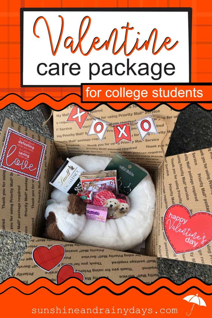 Valentines Gift Ideas For College Students
 Valentine Care Package For College Students