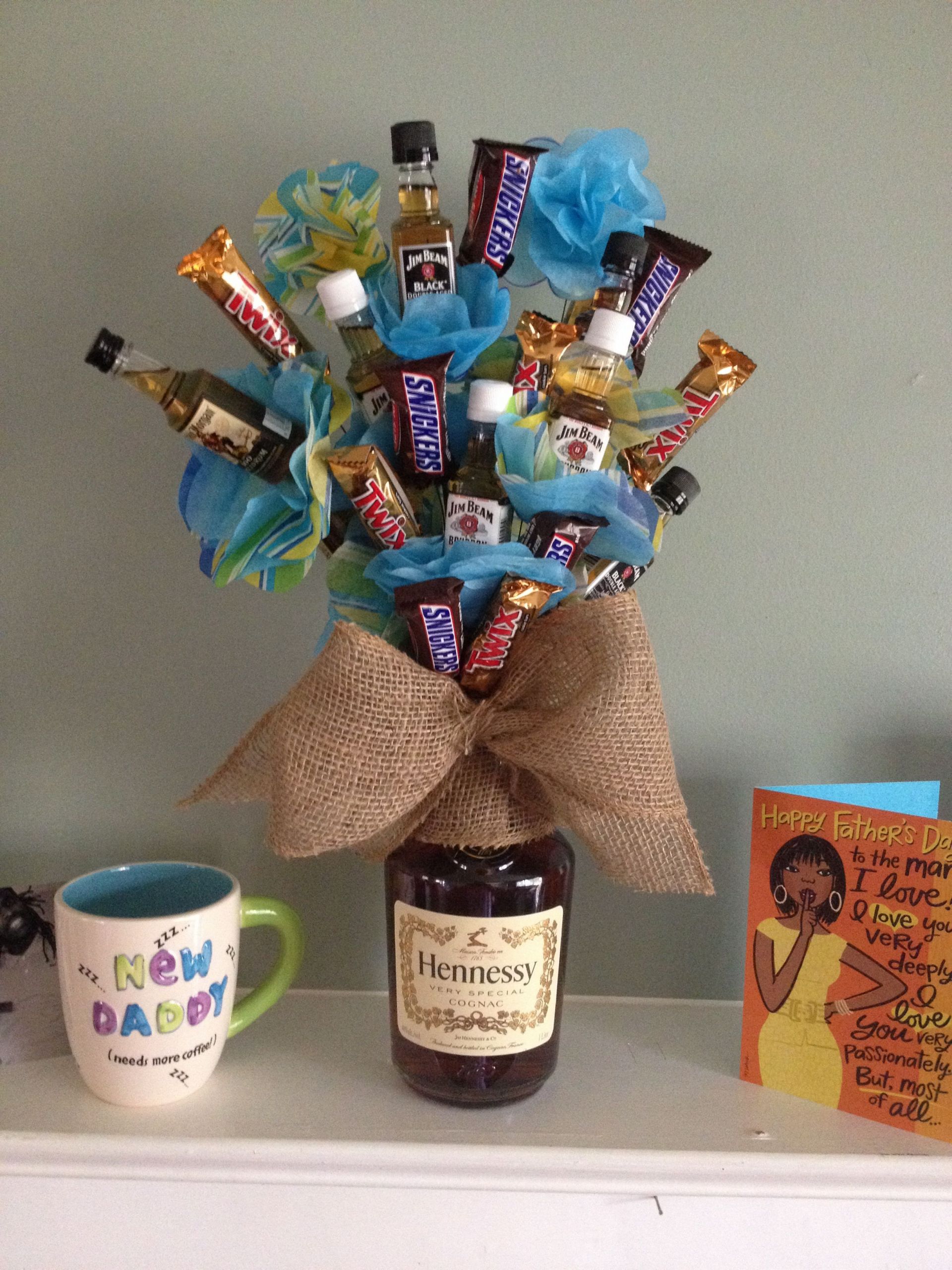 Valentines Gift Ideas For Men
 Man Flowers Father s Day Hennessey candy t DIY