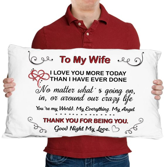 Valentines Gift Ideas For My Wife
 To My Wife Anniversary Gifts – Gift for Wife – Wife
