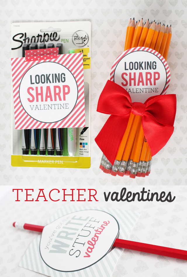 Valentines Gift Ideas For Teachers
 Looking Sharp Teacher Valentine printable tags