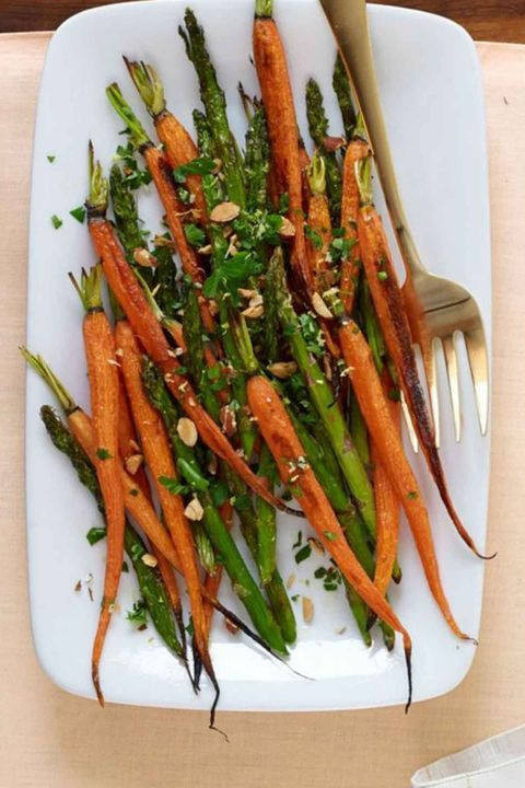 Vegetables For Easter Dinner
 Easter dinner ideas Roasted Carrots and Asparagus in