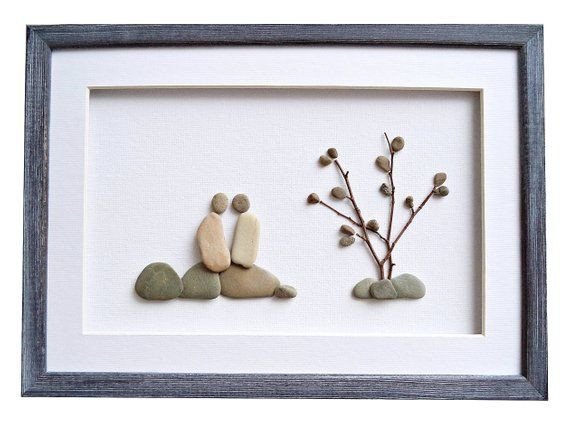 Wedding Gift Ideas For Outdoorsy Couple
 Pebble art romantic t for couples Outdoors lovers t
