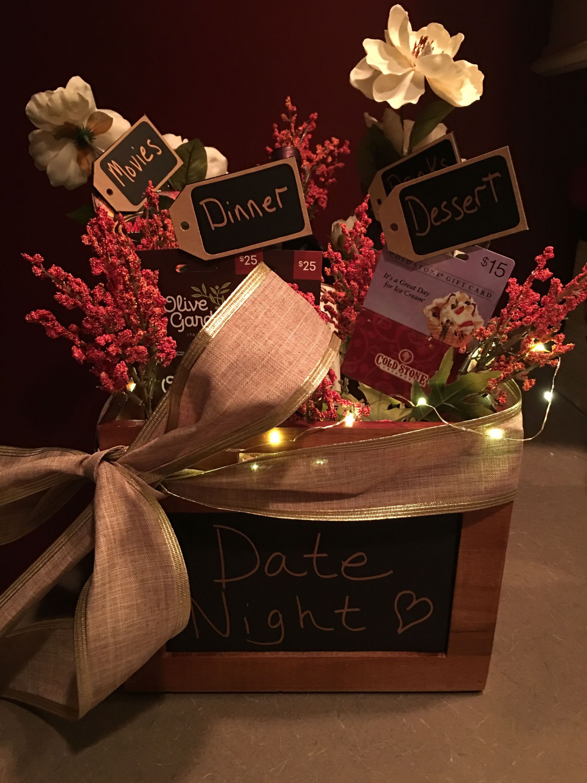 Wedding Gift Ideas For Young Couples
 Date night t basket